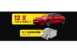 Castiga 10.000 ron sau o masina Tesla model 3