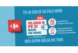 Castiga zilnic un voucher Carrefour de 10.000 euro