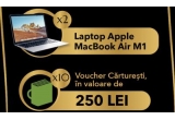 Castiga unul din cele 2 laptopuri Apple MacBook Air 