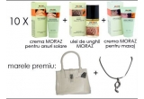 Castiga un set de produse MORAZ, o geanta si un set de bijuterii