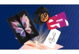 Castiga 12 Samsung Galaxy Z Fold 3 5G, 2 ceasuri Samsung Galaxy Watch 4, 168 vouchere eMAG sau alte premii super cool