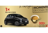 Castiga o masina Fiat 500 Hybrid sau zilnic cesti de cafea aurii