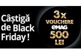 Castiga unul dintre cele 3 vouchere eMag de 500 lei