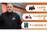 Castiga un ATV CFMOTO CForce 520L T3, 3 scutere Vespa Primavera și 5 iPhone 12