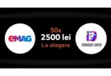 Castiga unul dintre cele 50 de vouchere eMAG sau Fashion Days