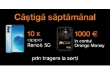 Castiga 10 premii a cate 1.000 euro fiecare sau 100 telefoane mobile OPPO Reno 6 5G