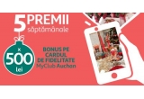 Castiga 20 vouchere Auchan in valoare de 500 lei fiecare