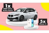 Castiga o masina BMW 225xe Active Tourer sau un iPhone 13 