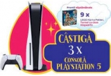 Castiga 3 console Sony PlayStation 5 sau lego-uri Harry Potter - Turnul cu ceas Hogwart