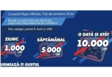 Castiga 10.000 de lei pe care sa ii cheltui cum vrei tu sau 35 premii de 5000 sau 1000 lei