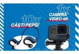 Castiga o camera video sport Nilox Evo 4K S+ sau caști sport bluetooth personalizate Pepsi