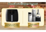 Castiga vouchere eMAG de 5000 lei, friteuze Philips AirFryer sau doze de bere Praha