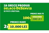 Castiga 10.000 lei ca sa te bucuri de sarbatori sau vouchere eMAG de 200 lei