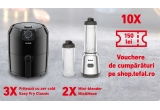 Castiga friteuze cu aer cald, mini blendere Tefal sau vouchere de cumparaturi tefal.ro