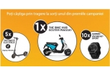 Castiga un scuter electric Piaggio 1+, trotinete electrice Ninebot KickScooter sau ceasuri Garmin Vivomove Sport