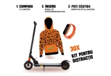 Castiga 30 de kituri de distracție, formate din trotineta electrica, hanorac și brațara de fitness