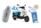 Castiga scutere electrice Piaggio 1+, boxe portabile Ice Coffee sau incarcatoare wireless Ice Coffee