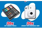 Castiga aparate foto instant Fujifilm Instax Mini 12 sau seturi markere Posca
