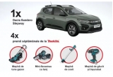 Castiga o mașina Dacia Sandero Stepway sau alte premii saptamanale de la Makita