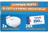 Castiga aspiratoare robot Roborock Cleaner S5 Max sau vouchere Carrefour