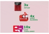 Castiga friteuze cu aer cald, roboți de bucatarie sau alte premii