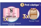 Castiga un voucher Victoria Secret de 3.000 lei sau rucsacuri Fossil