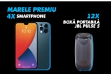 Castiga un iPhone 14 sau boxe portabile JBL Pulse 5