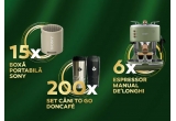 Castiga espressoare automate De’Longhi, boxe portabile Sony sau seturi de cani To Go Doncafe