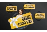 Castiga unul dintre cele 3 vouchere eMag de 1500 sau 500 leilei