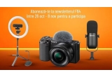 Castiga un kit Fancier pentru videoconferința, un microfon pentru podcast Boya sau o camera foto mirrorless pentru vlogging