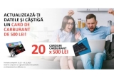 Castiga 20 premii x 500 de lei in carburant