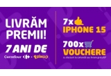 Castiga 7 telefoane mobile iPhone 15 sau vouchere Bringo 