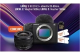 Castiga un aparat foto mirrorless Sony Alpha ZV-E10 sau vouchere F64