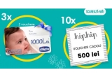 Castiga vouchere Chicco in valoare de 2.000 lei fiecare sau vouchere HipHip
