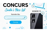 Castiga un telefon Honor 90 impreuna cu o brațara de fitness și o pereche de caști