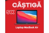Castiga unul dintre cele 5 laptopuri Apple MacBook Air 13 