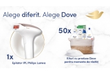 Castiga un epilator Philips Lumea Avanced sau coșuri cu produse Dove pentru rasfațul tau