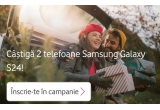 Castiga 2 telefoane mobile Samsung Galaxy S24, unul pentru tine și unul pentru o persoana draga ție