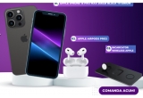 Castiga un telefon iPhone 15 Pro Max, caști AirPods Pro 2 sau un incarcator Satechi