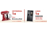 Castiga combine frigorifice Samsung Family Hub Side by Side sau mixere cu bol KitchenAid Artisan 125