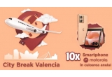 Castiga o vacanța in doi la Valencia sau telefoane mobile Motorola