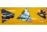 Castiga o mașina Dacia Duster Journey, vouchere de vacanta Happy Tour sau televizoare Samsung QLED