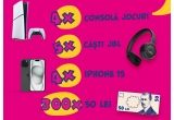 Castiga telefoane iPhone 15, console de gaming Sony PlayStation 5 sau alte super premii