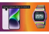 Castiga un telefon iPhone 14 sau ceasuri Casio Vintage Iconic