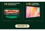 Castiga cuptoare de pizza pe gaz sau televizoare Samsung 4K