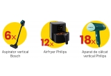 Castiga un aspirator vertical Bosch, un airfryer Philips sau un aparat de calcat vertical Philips