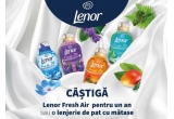 Castiga balsam Lenor Fresh Air pentru an sau o lenjerie de pat cu matase