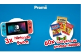 Castiga o consola Nintendo Switch OLED sau cutii cu produse Haribo Fizz