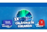 Castiga o calatorie in Finlanda sau unul dintre cele 15 vouchere Decathlon in valoare de 1000 lei
