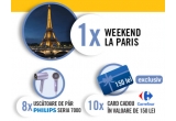Castiga un weekend la Paris, uscatoare de par Philips sau vouchere Carrefour